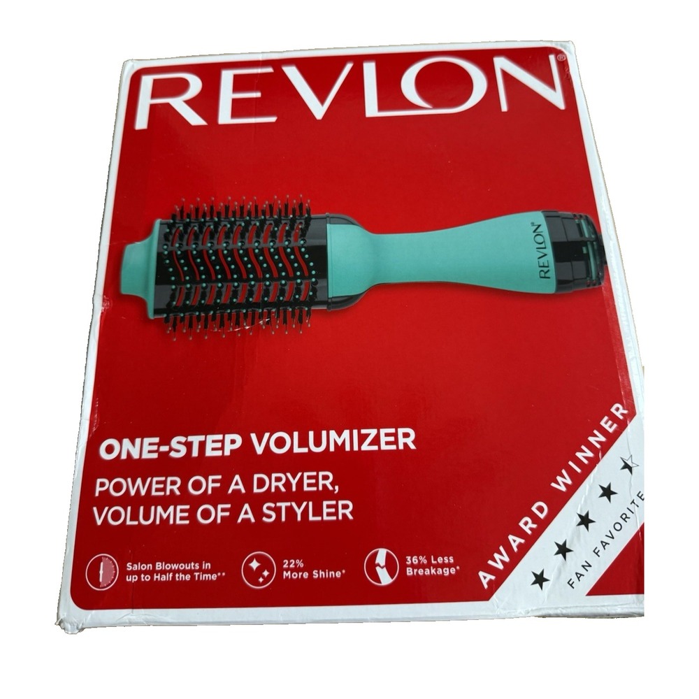 REVLON One Step Hair Dryer And Volumizer Hot Air Brush Mint 1100W Hot Air Styler